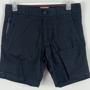 Devred Chino Shorts Waist 30in Inseam 7in Rise 9.5in Black Cotton Spandex Polyam